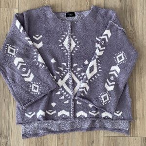 Vici off the shoulder tribal sweater size large